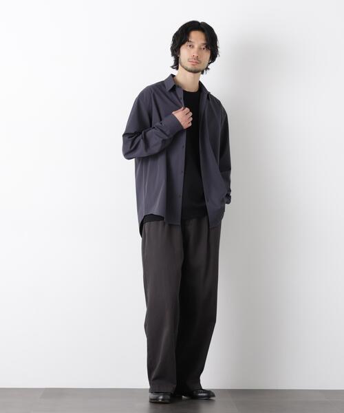 NANO universe（ナノユニバース）の「ライトウェイトストレッチシャツ 長袖（シャツ/ブラウス・メンズ・グレー/ブラック/カーキ・L/M/S）」の21枚目の写真