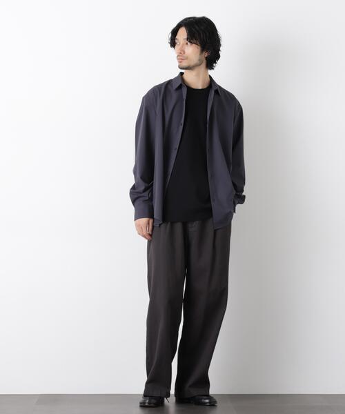 NANO universe（ナノユニバース）の「ライトウェイトストレッチシャツ 長袖（シャツ/ブラウス・メンズ・グレー/ブラック/カーキ・L/M/S）」の22枚目の写真