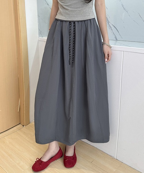 ReRe(リリ)の「カジュアルスカート(スカート・レディース・グレー/ブラック/ネイビー/ベージュ/ホワイト・SMALL/MEDIUM/LARGE/X-LARGE)」の4枚目の写真