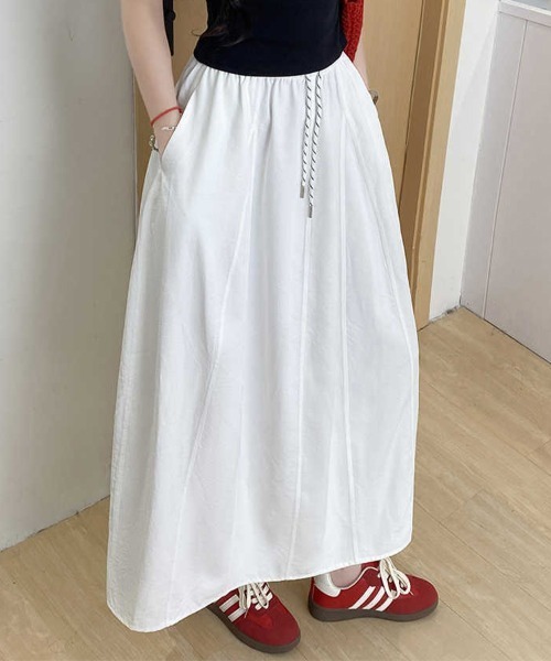 ReRe(リリ)の「カジュアルスカート(スカート・レディース・グレー/ブラック/ネイビー/ベージュ/ホワイト・SMALL/MEDIUM/LARGE/X-LARGE)」の2枚目の写真