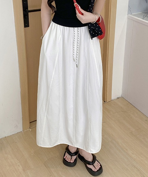 ReRe(リリ)の「カジュアルスカート(スカート・レディース・グレー/ブラック/ネイビー/ベージュ/ホワイト・SMALL/MEDIUM/LARGE/X-LARGE)」の6枚目の写真
