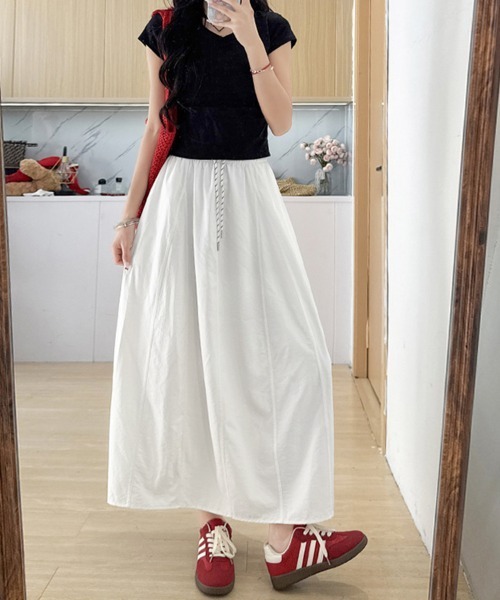 ReRe(リリ)の「カジュアルスカート(スカート・レディース・グレー/ブラック/ネイビー/ベージュ/ホワイト・SMALL/MEDIUM/LARGE/X-LARGE)」の8枚目の写真