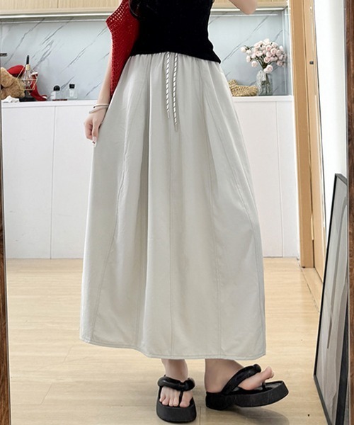 ReRe(リリ)の「カジュアルスカート(スカート・レディース・グレー/ブラック/ネイビー/ベージュ/ホワイト・SMALL/MEDIUM/LARGE/X-LARGE)」の11枚目の写真