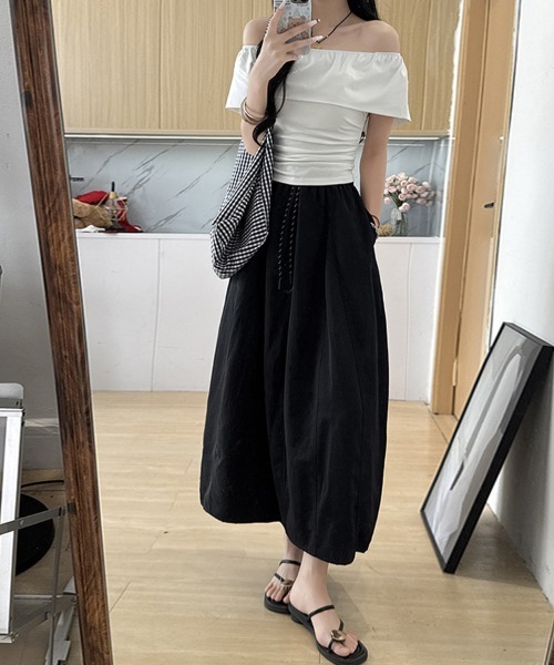 ReRe(リリ)の「カジュアルスカート(スカート・レディース・グレー/ブラック/ネイビー/ベージュ/ホワイト・SMALL/MEDIUM/LARGE/X-LARGE)」の22枚目の写真