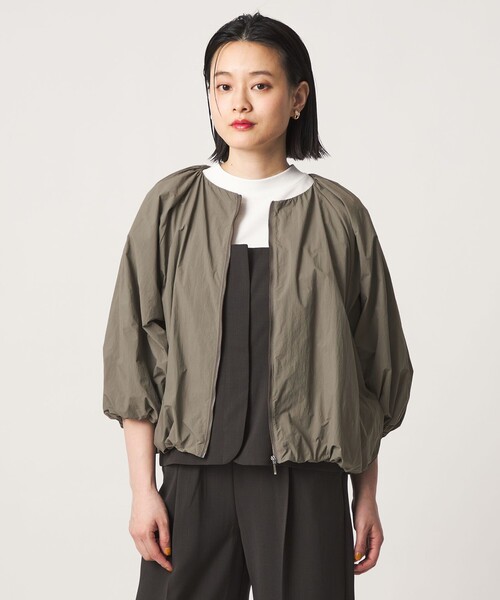 A DAY IN THE LIFE UNITED ARROWS（アデイインザライフユナイテッドアローズ）の「バルーンブルゾン 6分袖＜A DAY IN THE LIFE＞（ブルゾン・レディース・ナチュラル/ダークグレー/オリーブ・FREE）」の11枚目の写真