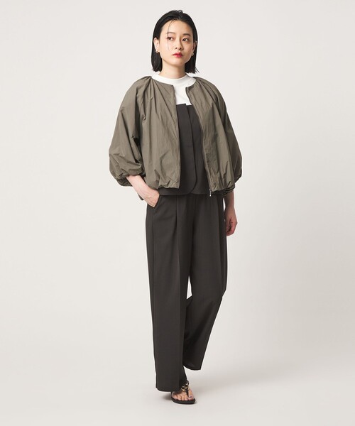 A DAY IN THE LIFE UNITED ARROWS（アデイインザライフユナイテッドアローズ）の「バルーンブルゾン 6分袖＜A DAY IN THE LIFE＞（ブルゾン・レディース・ナチュラル/ダークグレー/オリーブ・FREE）」の12枚目の写真
