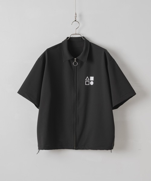DOOPZ(ドープス)の「Balloon Shape Zip Shirt - バルーンシェイプジップシャツ(シャツ/ブラウス・メンズ・ホワイト/ブラック・MEDIUM/LARGE/SMALL)」の2枚目の写真