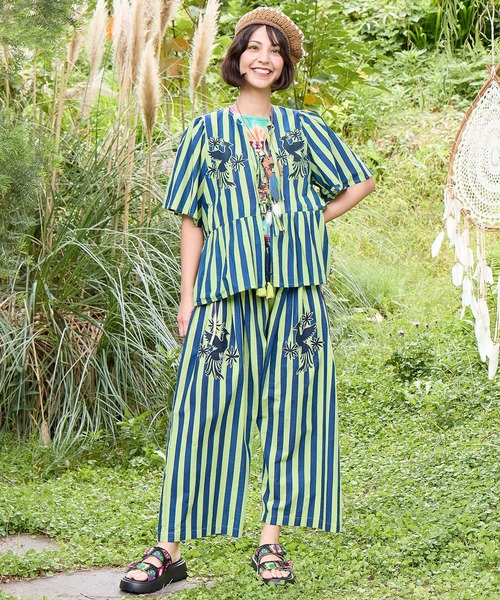 チャイハネ(チャイハネ)の「【チャイハネ】オトミラブラウス(シャツ/ブラウス・レディース・ピンク/ネイビー/イエロー・FREE)」の5枚目の写真