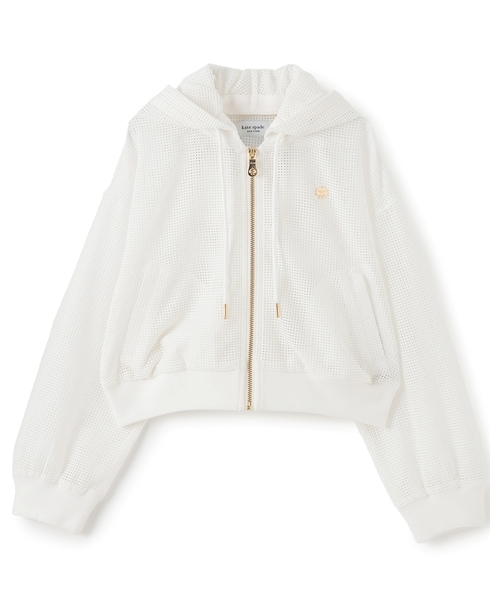 kate spade new york kids(ケイトスペードニューヨーク)の「メッシュパーカ(Tシャツ/カットソー・キッズ・ライラック/オフホワイト・M(130-140cm)/S(110-120cm)/L(150-160cm))」の4枚目の写真