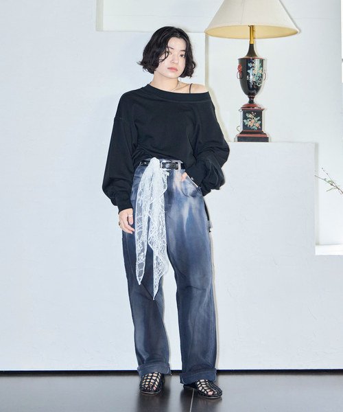 追加》HIGH GAUGH URAKE PULLOVER：カットソー（Tシャツ/カットソー