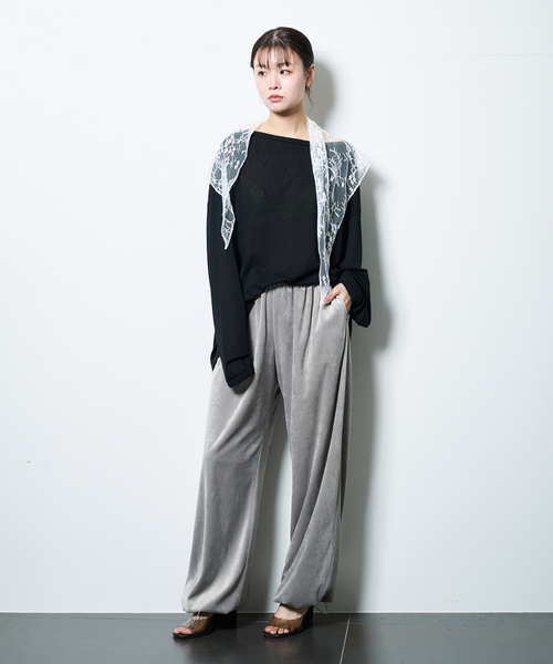 CITYSHOP(シティーショップ)の「《追加》HIGH GAUGH URAKE PULLOVER:カットソー(Tシャツ/カットソー・レディース・ホワイト/ブラック・FREE)」の17枚目の写真