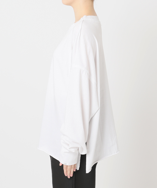 CITYSHOP(シティーショップ)の「《追加》HIGH GAUGH URAKE PULLOVER:カットソー(Tシャツ/カットソー・レディース・ホワイト/ブラック・FREE)」の14枚目の写真