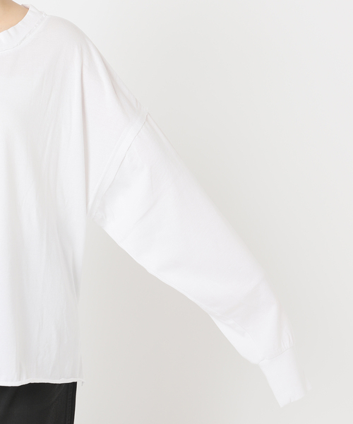 CITYSHOP(シティーショップ)の「《追加》HIGH GAUGH URAKE PULLOVER:カットソー(Tシャツ/カットソー・レディース・ホワイト/ブラック・FREE)」の10枚目の写真