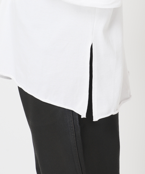 CITYSHOP(シティーショップ)の「《追加》HIGH GAUGH URAKE PULLOVER:カットソー(Tシャツ/カットソー・レディース・ホワイト/ブラック・FREE)」の8枚目の写真
