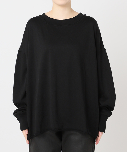 CITYSHOP(シティーショップ)の「《追加》HIGH GAUGH URAKE PULLOVER:カットソー(Tシャツ/カットソー・レディース・ホワイト/ブラック・FREE)」の5枚目の写真
