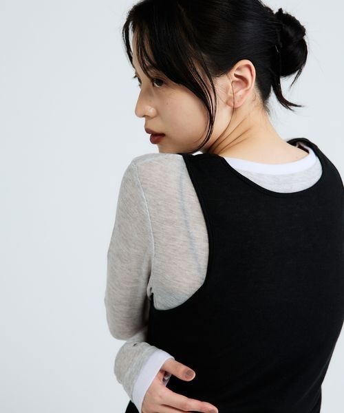 JEANASIS(ジーナシス)の「3カラーシアーレイヤードヘンリー2ピース/683768(Tシャツ/カットソー・レディース・グレー系その他/イエロー系その他/ブラック系その他/ブルー系その他・FREE)」の20枚目の写真