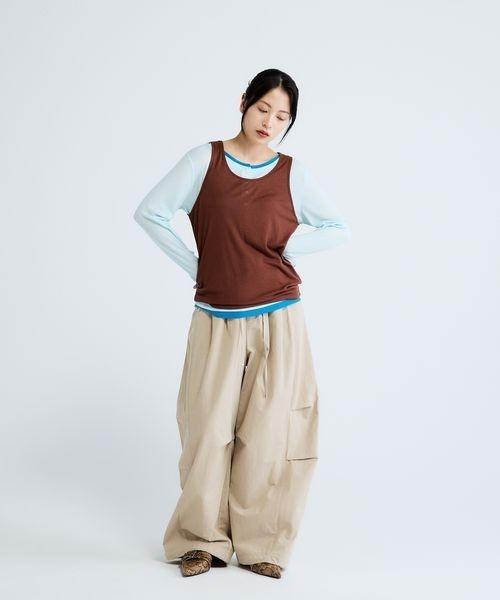 JEANASIS(ジーナシス)の「3カラーシアーレイヤードヘンリー2ピース/683768(Tシャツ/カットソー・レディース・グレー系その他/イエロー系その他/ブラック系その他/ブルー系その他・FREE)」の13枚目の写真