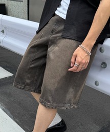 HAUS（ハウス）の「【HAUS】ダブルニーハーフパンツ（デニムパンツ）」
