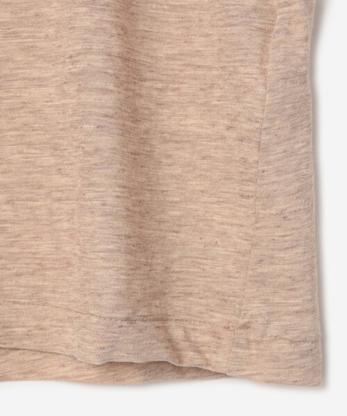 UNFIL(アンフィル)の「UNFIL | スラブヤーン レイヤーどトップス WOMEN(Tシャツ/カットソー・レディース・キャメル/ライトグレー・1)」の9枚目の写真