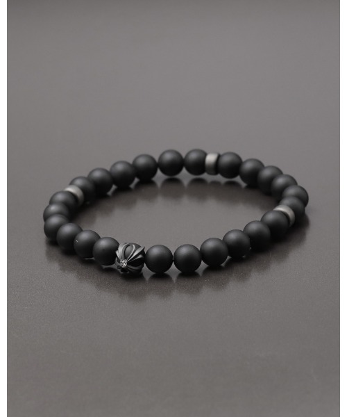 wjk(ダヴルジェイケイ)の「IVXLCDM×wjk stone bracelet(ブレスレット・メンズ・ブラック系その他/グレー系その他/ブラウン系その他/ブルー系その他・FREE)」の1枚目の写真
