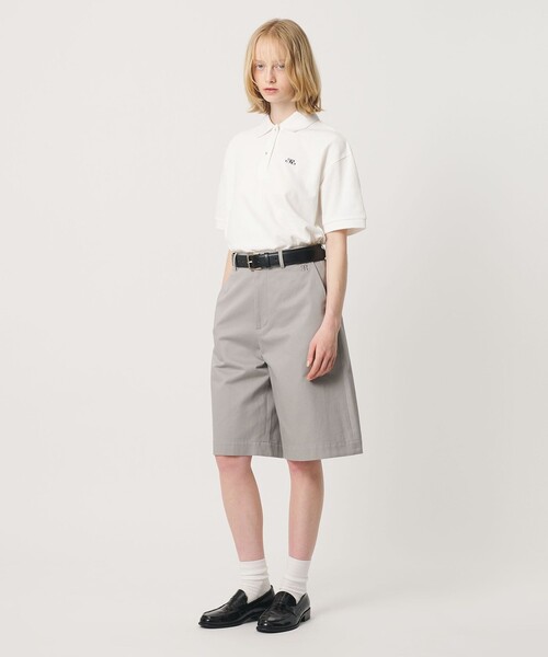 ER(イーアール)の「<ER>コットン チノ ハーフパンツ(その他パンツ・レディース・ライトグレー/ネイビー・S/M)」の8枚目の写真