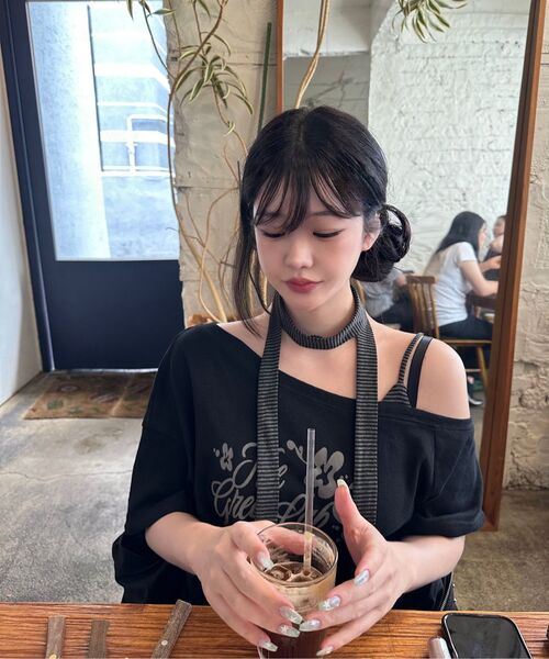 THE GREEN LAB（ザグリーンラボ）の「アンバランスシャーリングタイ半袖Tシャツ[ホワイト]（Tシャツ/カットソー・レディース・その他・FREE）」の21枚目の写真