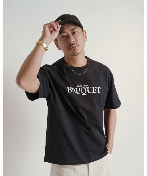 #Re:room（リルーム）の「ブーケエンブロイダリーTシャツ（Tシャツ/カットソー・メンズ・ホワイト/ブラック・M-L/S-M）」の11枚目の写真