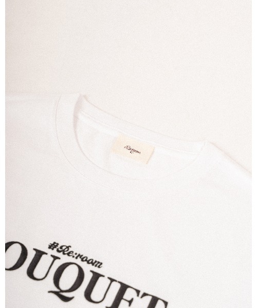 #Re:room（リルーム）の「ブーケエンブロイダリーTシャツ（Tシャツ/カットソー・メンズ・ホワイト/ブラック・M-L/S-M）」の8枚目の写真