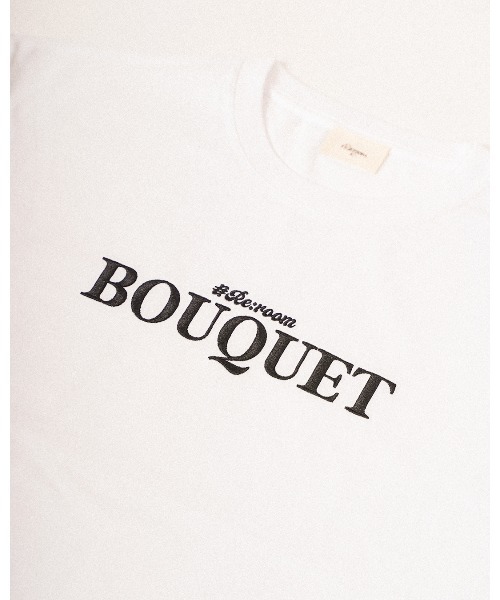 #Re:room（リルーム）の「ブーケエンブロイダリーTシャツ（Tシャツ/カットソー・メンズ・ホワイト/ブラック・M-L/S-M）」の9枚目の写真