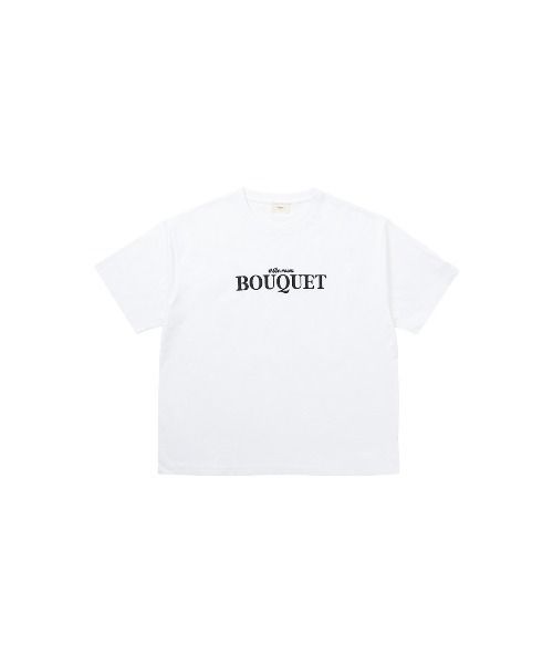 #Re:room（リルーム）の「ブーケエンブロイダリーTシャツ（Tシャツ/カットソー・メンズ・ホワイト/ブラック・M-L/S-M）」の7枚目の写真