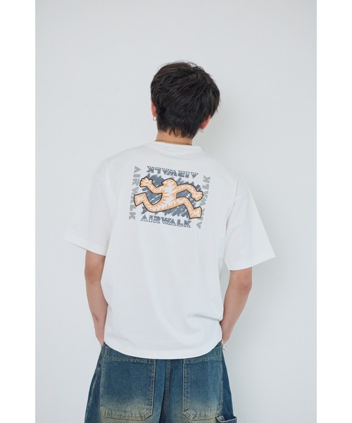 AIRWALK(エアウォーク)の「【AIRWALK/エアウォーク】バックプリントTシャツ メンズ/バックプリント/カジュアル/ストリート(Tシャツ/カットソー・メンズ・パープル/ホワイト/杢グレー/ブラック・MEDIUM/LARGE/X-LARGE)」の5枚目の写真