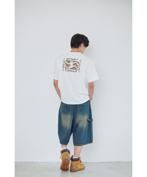 AIRWALK(エアウォーク)の「【AIRWALK/エアウォーク】バックプリントTシャツ メンズ/バックプリント/カジュアル/ストリート(Tシャツ/カットソー・メンズ・パープル/ホワイト/杢グレー/ブラック・MEDIUM/LARGE/X-LARGE)」の7枚目の写真