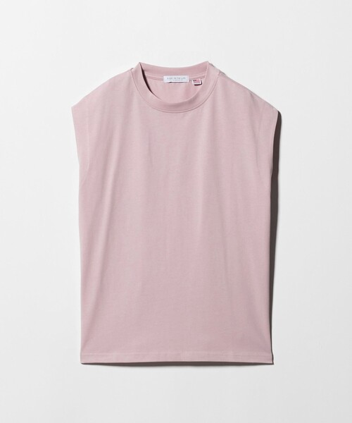 A DAY IN THE LIFE UNITED ARROWS（アデイインザライフユナイテッドアローズ）の「USAコットン ノースリーブTシャツ＜A DAY IN THE LIFE＞（Tシャツ/カットソー・レディース・ブラック/その他2/オフホワイト/ライトピンク・FREE）」の14枚目の写真