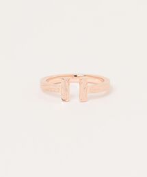Double T ring/【ハワイアンジュエリー】【サージカルステンレス】【金属アレルギー対応】【IRIEBEACH / アイリービーチ】つけっぱなしOK