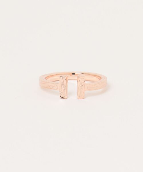 IRIEBEACH(アイリービーチ)の「Double T ring/【ハワイアンジュエリー】【サージカルステンレス】【金属アレルギー対応】【IRIEBEACH / アイリービーチ】つけっぱなしOK(リング・レディース・シルバー/ピンク/ゴールド・9号/11号/13号/7号/15号/17号/19号/21号)」の2枚目の写真
