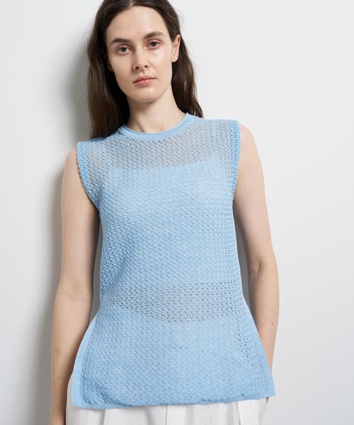 シアーメランジノースリーブニット（ニット/セーター）｜LANVIN en