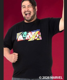 「MARVEL」 Tシャツ 半袖 メンズ 大きいサイズ ロゴプリント「アベンジャーズ」「マーベル」 サカゼン80周年記念 オリジナルデザイン