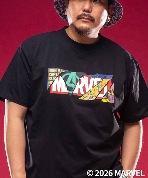 SAKAZEN(サカゼン)の「「MARVEL」 Tシャツ 半袖 メンズ 大きいサイズ ロゴプリント「アベンジャーズ」「マーベル」 サカゼン80周年記念 オリジナルデザイン(Tシャツ/カットソー・メンズ・C/A/B/D・X3(6L~7L)/X2(4L~5L)/X1(3L~4L))」の10枚目の写真
