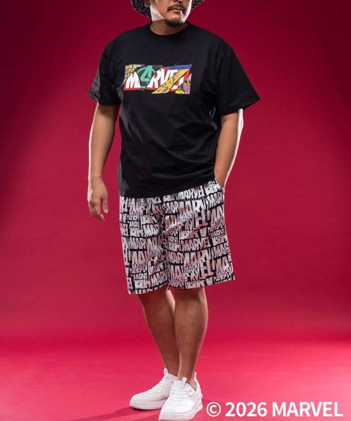 SAKAZEN(サカゼン)の「「MARVEL」 Tシャツ 半袖 メンズ 大きいサイズ ロゴプリント「アベンジャーズ」「マーベル」 サカゼン80周年記念 オリジナルデザイン(Tシャツ/カットソー・メンズ・C/A/B/D・X3(6L~7L)/X2(4L~5L)/X1(3L~4L))」の6枚目の写真