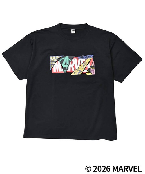 SAKAZEN(サカゼン)の「「MARVEL」 Tシャツ 半袖 メンズ 大きいサイズ ロゴプリント「アベンジャーズ」「マーベル」 サカゼン80周年記念 オリジナルデザイン(Tシャツ/カットソー・メンズ・C/A/B/D・X3(6L~7L)/X2(4L~5L)/X1(3L~4L))」の8枚目の写真