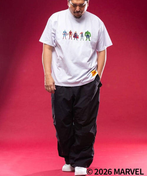 SAKAZEN(サカゼン)の「「MARVEL」 Tシャツ 半袖 メンズ 大きいサイズ ロゴプリント「アベンジャーズ」「マーベル」 サカゼン80周年記念 オリジナルデザイン(Tシャツ/カットソー・メンズ・C/A/B/D・X3(6L~7L)/X2(4L~5L)/X1(3L~4L))」の22枚目の写真