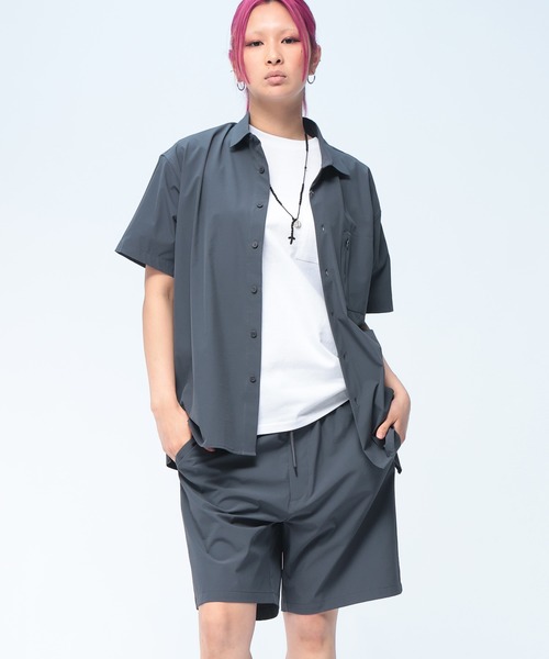 セール】【セットアップ】 半袖シャツ ショートパンツ 軽量 COOL
