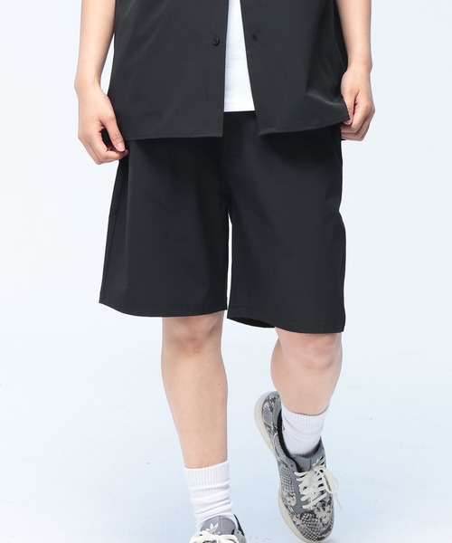S&SONS(エスアンドサンズ)の「【セットアップ】 半袖 シャツ 短パン セットアップ メンズ 夏 軽量 レディース ドライ ストレッチ ナイロン ショートパンツ 上下セット S&SONS (エスアンドサンズ)(セットアップ・メンズ・ブラック/ベージュ/ブルーグレー・LL/L/M)」の8枚目の写真