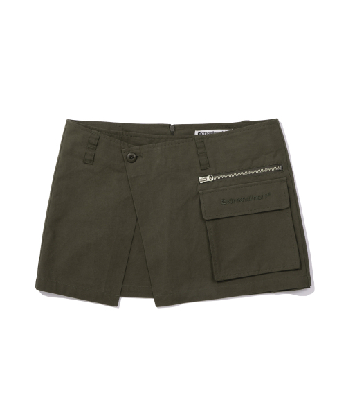 EXTRAORDINARY(エクストラオーディナリー)の「WOMEN CARGO WRAP SKIRT KHAKI(スカート・レディース・その他・SMALL/X-SMALL)」の1枚目の写真