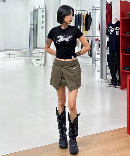 EXTRAORDINARY(エクストラオーディナリー)の「WOMEN CARGO WRAP SKIRT KHAKI(スカート・レディース・その他・SMALL/X-SMALL)」の13枚目の写真