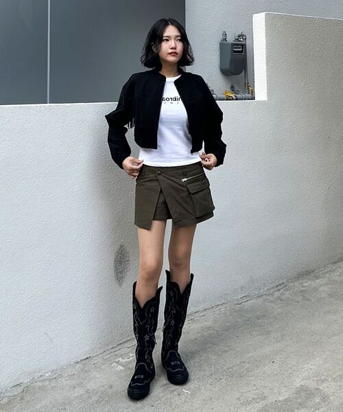 EXTRAORDINARY(エクストラオーディナリー)の「WOMEN CARGO WRAP SKIRT KHAKI(スカート・レディース・その他・SMALL/X-SMALL)」の21枚目の写真