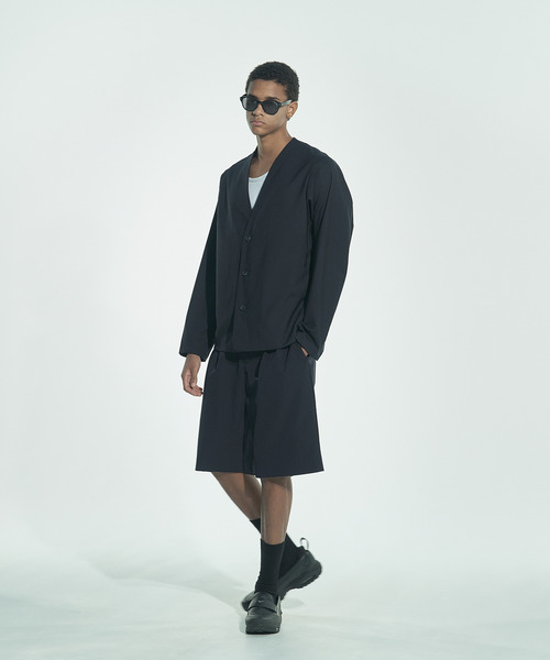 VICTIM(ヴィクティム)の「VICTIM ヴィクティム / LIGHT RELAX SHORTS セットアップライトリラックスショーツ 接触冷感 シワ防止 速乾 / VTM-26-P-005(その他パンツ・メンズ・ネイビー/ブラック/グレー・1/3/2)」の8枚目の写真