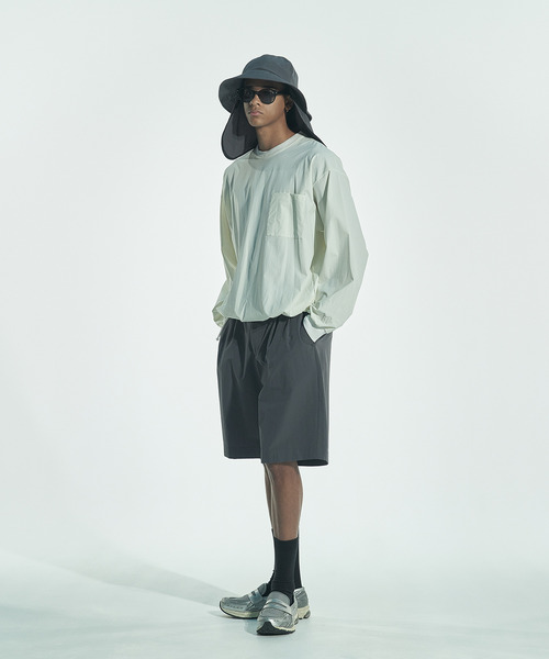 VICTIM(ヴィクティム)の「VICTIM ヴィクティム / LIGHT RELAX SHORTS セットアップライトリラックスショーツ 接触冷感 シワ防止 速乾 / VTM-26-P-005(その他パンツ・メンズ・ネイビー/ブラック/グレー・1/3/2)」の11枚目の写真