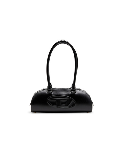 DIESEL(ディーゼル)の「ウィメンズ ショルダーバッグ 1DR DOME SHOULDER EW(ショルダーバッグ・レディース・ブラック/イエロー・UNI)」の1枚目の写真