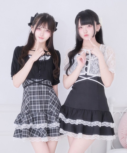 Pal elfy（パルエルフィー）の「ウエストクロスリボンカーディガン（Tシャツ/カットソー・レディース・ブラック/オフホワイト/ブラック系その他・フリー）」の18枚目の写真